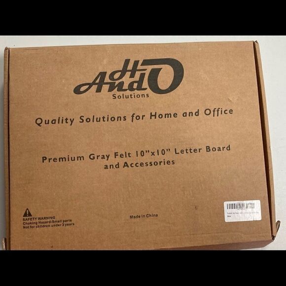 H And O Solutions,Premium Gray Felt Letter Board and Accessories - Picture 1 of 8